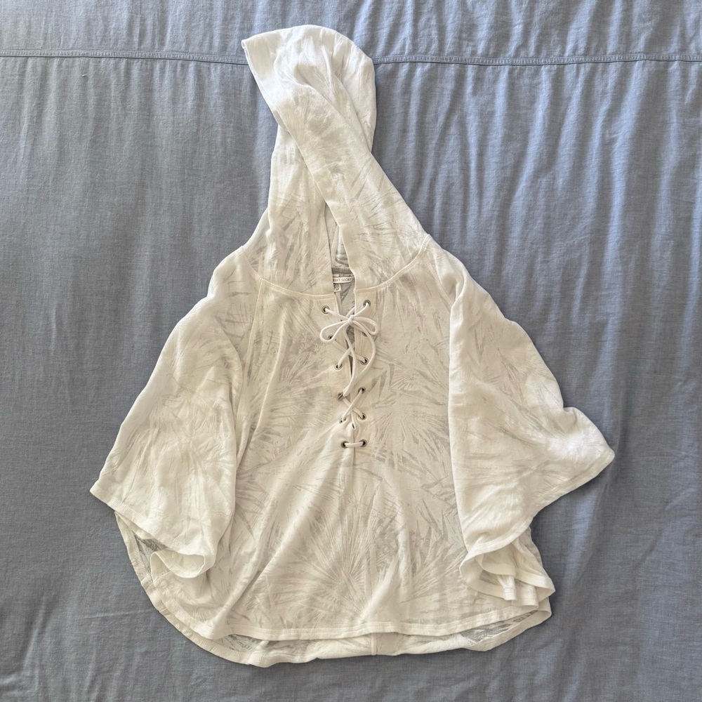 Victoria’s Secret Poncho Style Swim Cover Up - Small, White